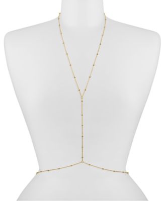 18k Gold-Plated Dainty Bead Body Chain