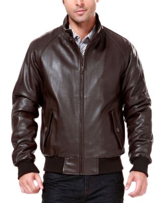 Men WWII Leather Bomber Jacket