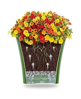 Plastic Round Modern Flower Pot with Drainage Planter