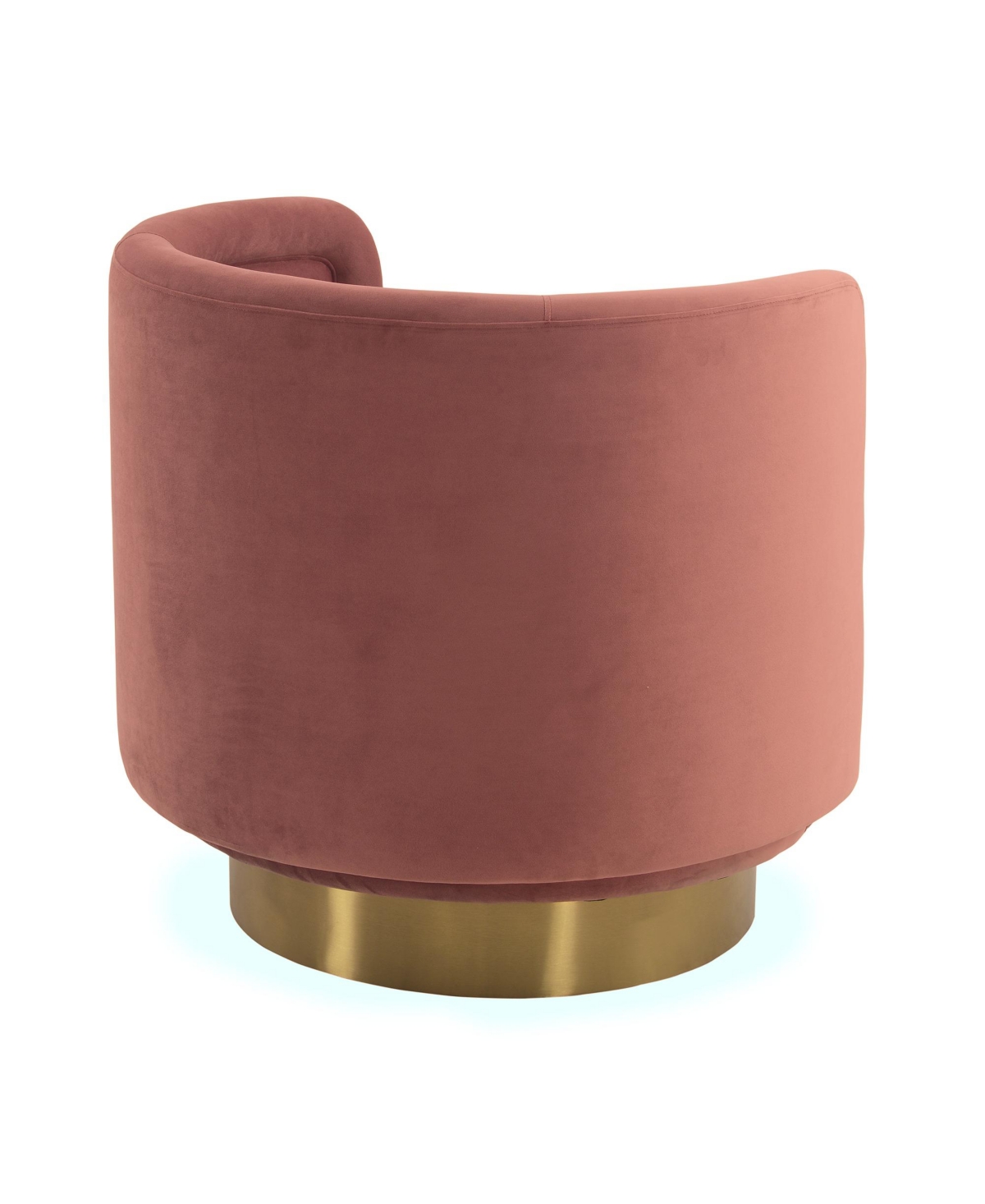 Armen Living Peony 31" Fabric Brushed Legs With Upholstered Sofa Accent Chair In Blush