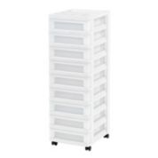 Iris USA 2Pack 47QT Extra Large Stackable Plastic Storage Drawers, White