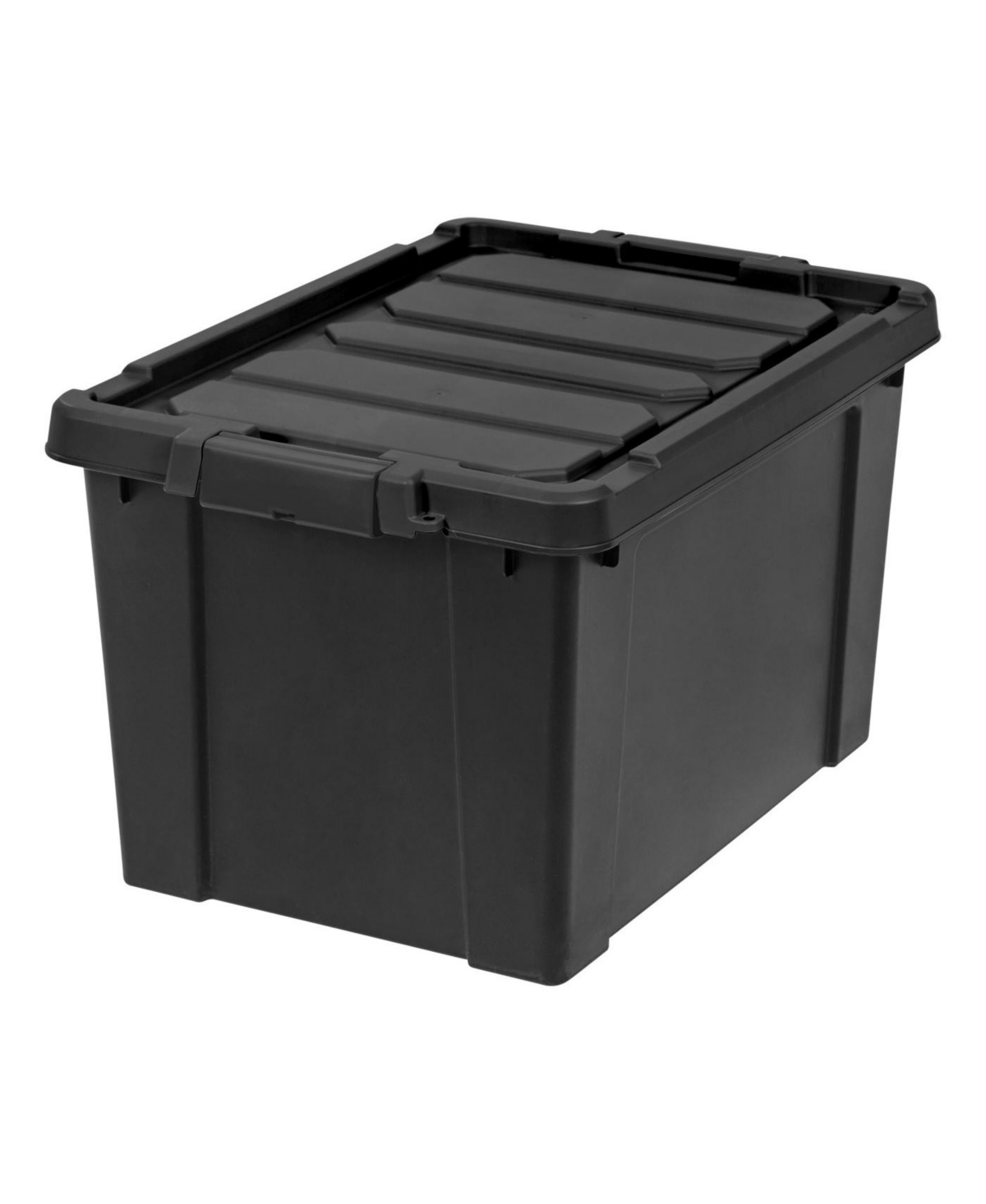 6 Pack 76qt/19gal Heavy-Duty Storage Plastic Bin Tote Container, Black - Black