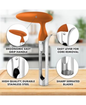 Premium Apple Corer Tool Stainless Steel Serrated Blade