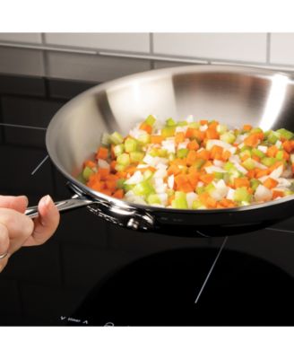 All Clad Tri-Ply Stainless Steel 10" Covered Fry Pan 