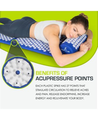 Full Body Acupressure Mat and Pillow Set