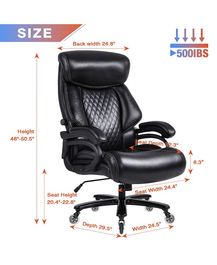 Simplie Fun Office Chair.Heavy and tall adjustable executive Big and
