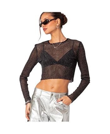 Sheer 2025 shimmer top