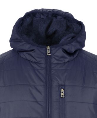 Men's Sherpa Lined Hooded Puffer Jacket