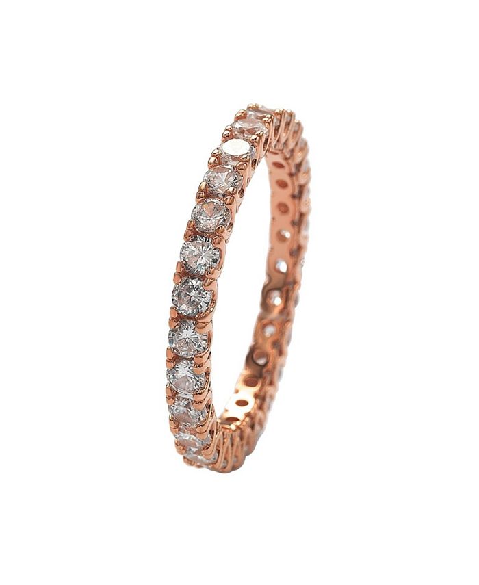 Suzy Levian New York Suzy Levian Sterling Silver Cubic Zirconia Pave U ...