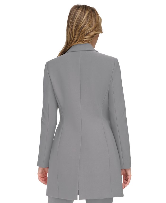 Calvin Klein Women's Single-Button Longline Blazer - Macy's