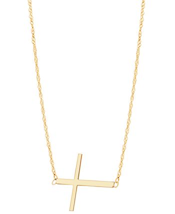 Sideways cross hotsell necklace macy's