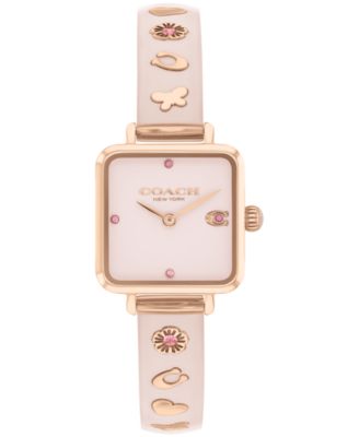 COACH Women s Cass Blush Resin Bangle Bracelet Watch 22mm Macy s