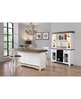 CLOSEOUT Peighton 3 Piece Pub Table Set (Table and 2 stools)