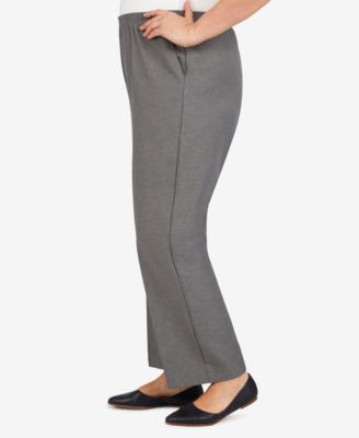 Plus Size Classic Pull-On Straight-Leg Average Length Pants