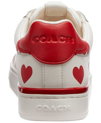 COACH Women's Lowline Signature Valentines Day Lace-Up Sneakers
