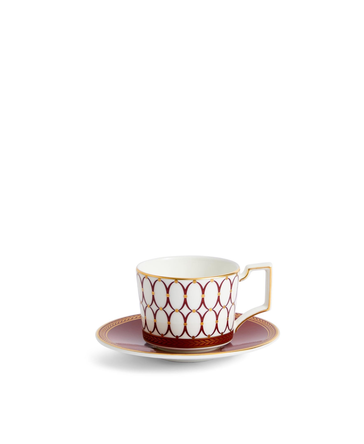 Wedgwood Renaissance Red China Coffee Cup And Saucer