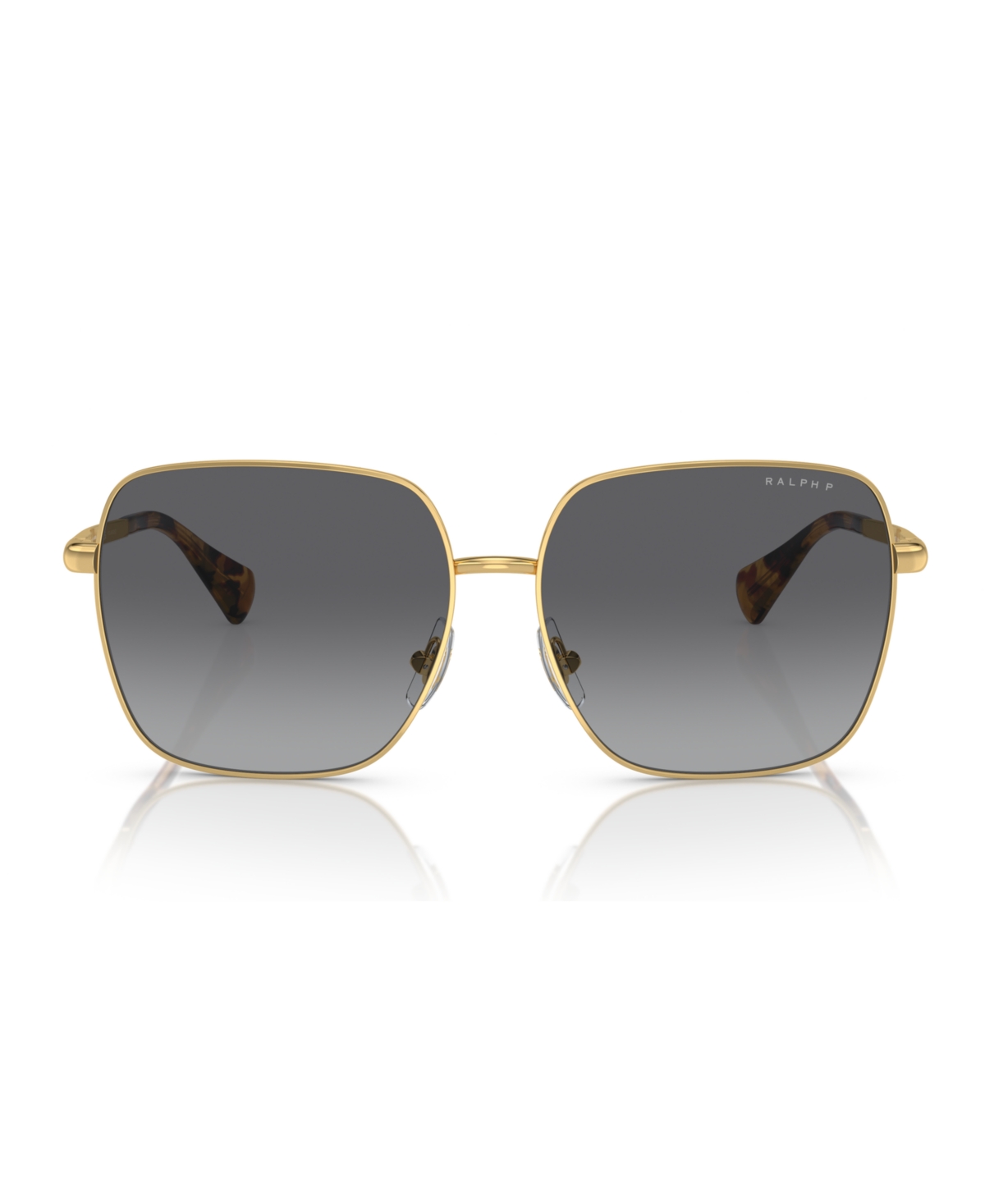 Shop Ralph Lauren Women's Polarized Sunglasses, Gradient Polar Ra4142 In Shiny Gold