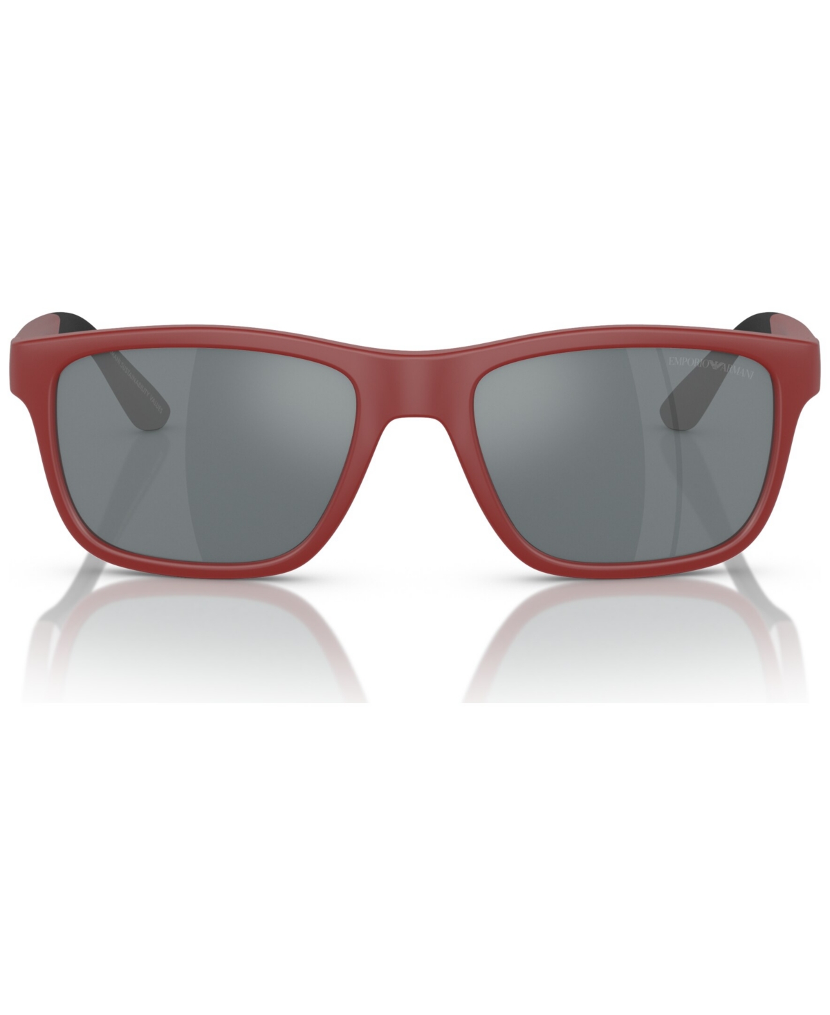 Shop Emporio Armani Kids Sunglasses, Mirror Ek4002 In Matte Red