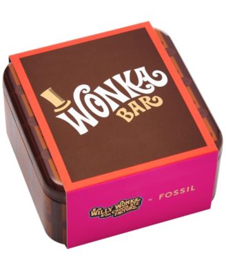 X Willy Wonka Special Edition Women's Gold-Tone Stainless Steel Components Earrings Set