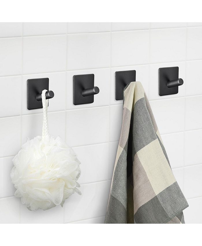 Aquaterior Hook Towel Hanger Adhesive Heavy Duty Stainless Steel ...