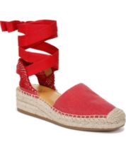 Red closed new arrivals toe espadrilles