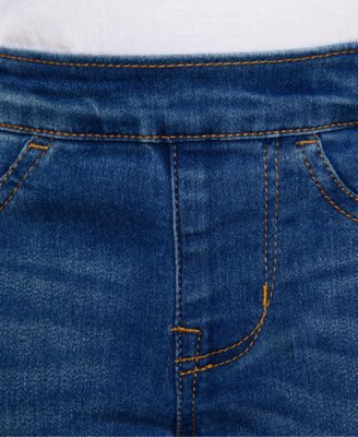 Toddler Girls Adjustable Waistband Stretch Denim Jeggings