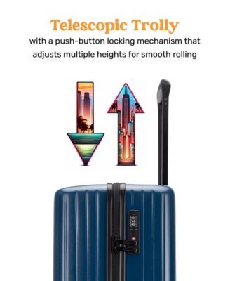 Ocean 2 Piece Polycarbonate Spinner Luggage Set