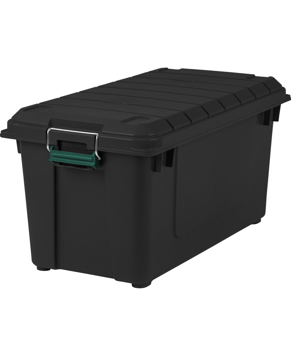 82 Quart WeatherPro Storage Box, Store-It-All Utility Tote, Black - Black