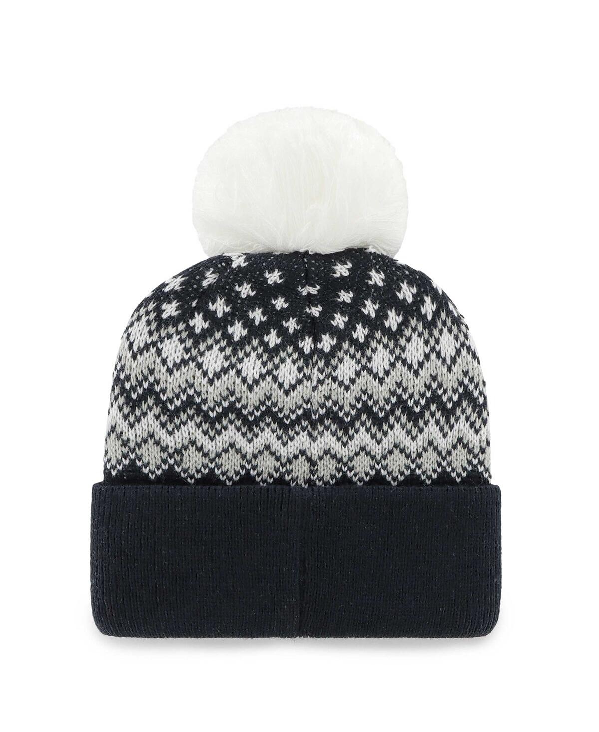 47 BRAND WOMEN'S '47 BRAND NAVY DALLAS COWBOYS ELSA CUFFED KNIT HAT WITH POM 