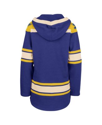 Women's Blue St. Louis Blues Superior Lacer Pullover Hoodie