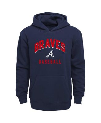 Toddler Boys and Girls Navy, Gray Atlanta Braves Play-By-Play Pullover Fleece Hoodie and Pants Set