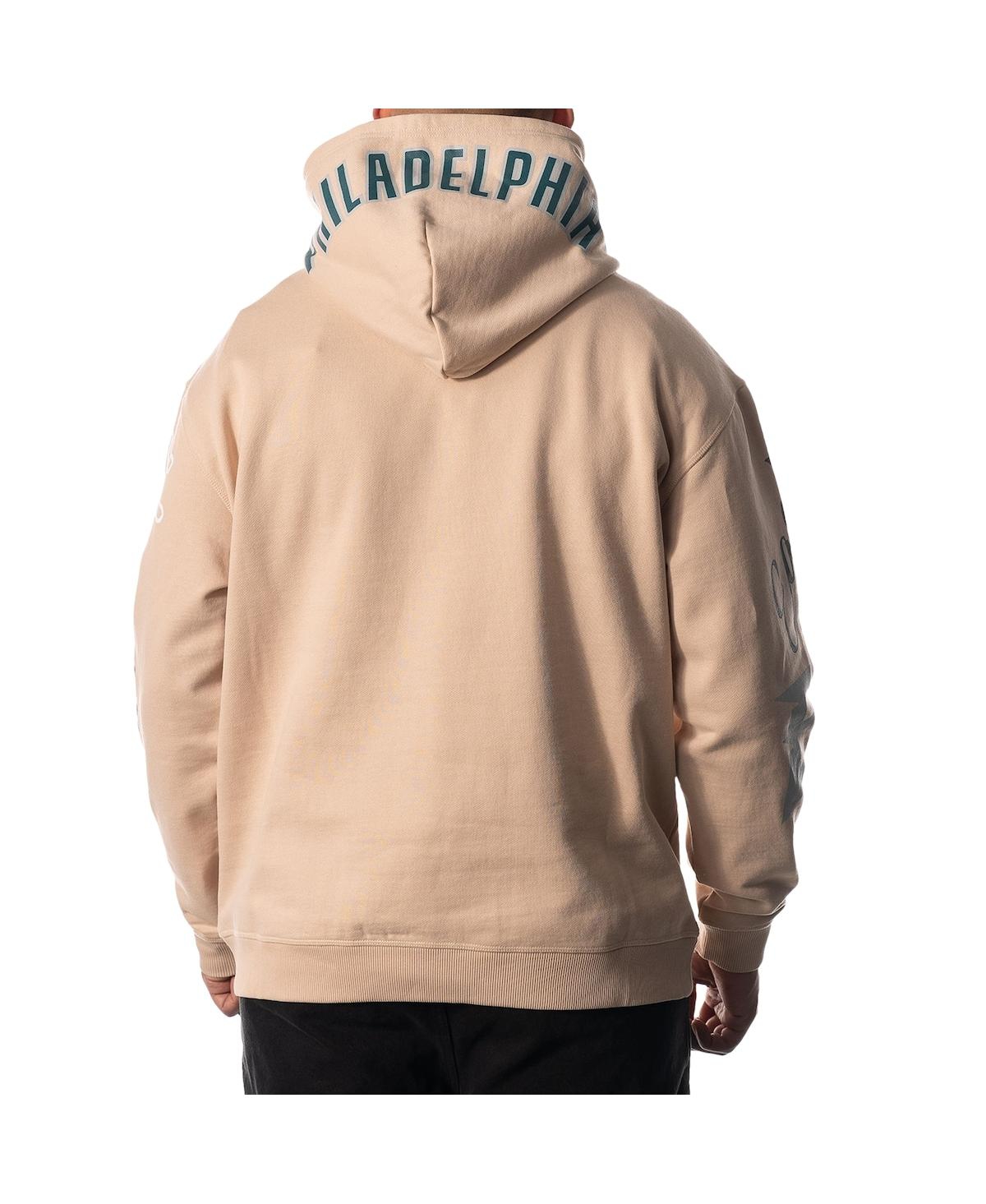 Men's and Women's The Wild CollectivePhiladelphia Eagles Heavy Block Graphic Pullover Hoodie - Cream