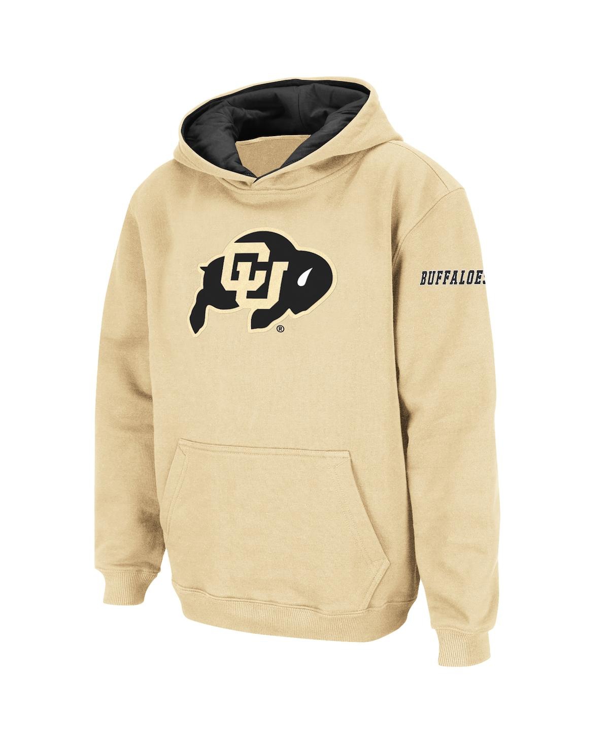 Colosseum Big Boys  Gold Colorado Buffaloes Big Logo Pullover Hoodie In Gold