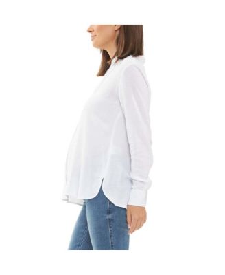 Clara Relaxed Button Up Shirt White