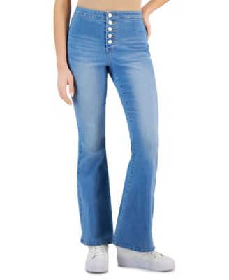 Dollhouse - Juniors' Curvy High-Rise Flare-Leg Jeans