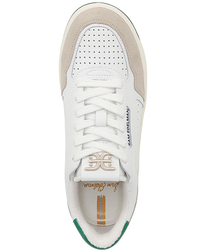 Sam Edelman Women #39 s Harper Lace Up Low Top Court Sneakers Macy #39 s