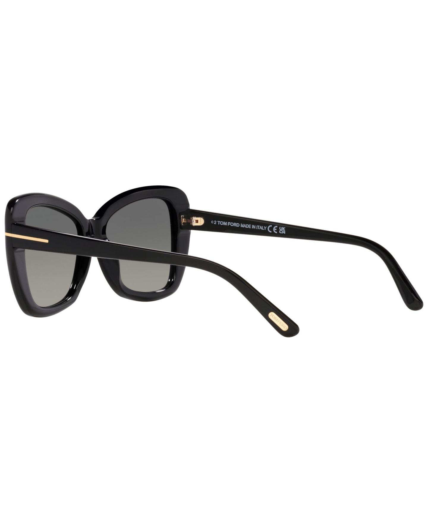 Женские солнцезащитные очки Tom Ford FT1008, Gradient TR001509, цвет: Чёрный блестящий — фото 8