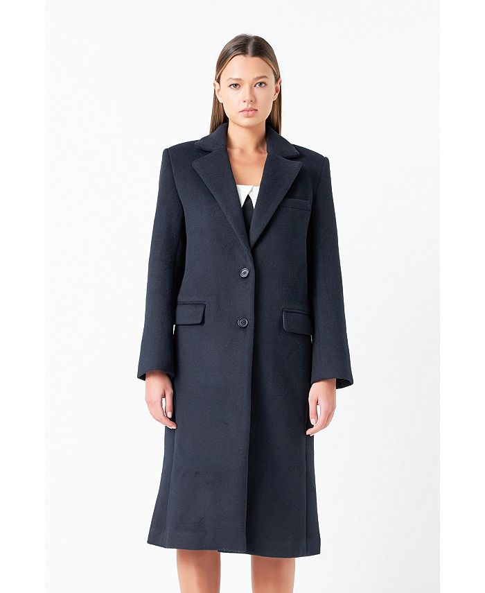 Grey Lab Women's Oversize Wool Trench Coat - Macy's