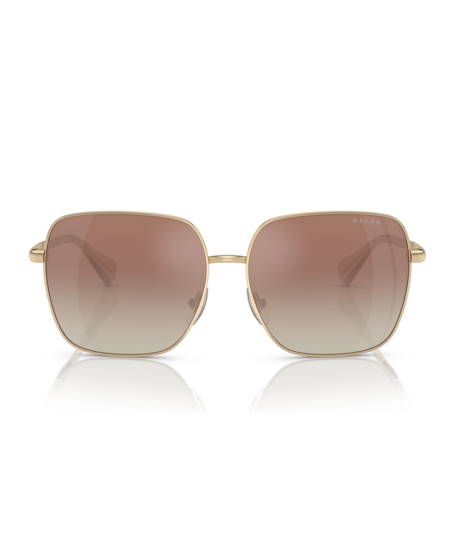 Женские солнцезащитные очки Ralph by Ralph Lauren Sunglasses, Gradient RA4142, цвет: Блестящий бледный золотой — фото 2