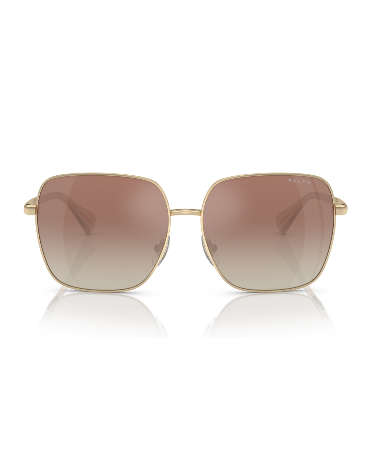 Shop Ralph By Ralph Lauren Women's Sunglasses, Mirror Gradient Ra4142 In Shiny Pale Gold