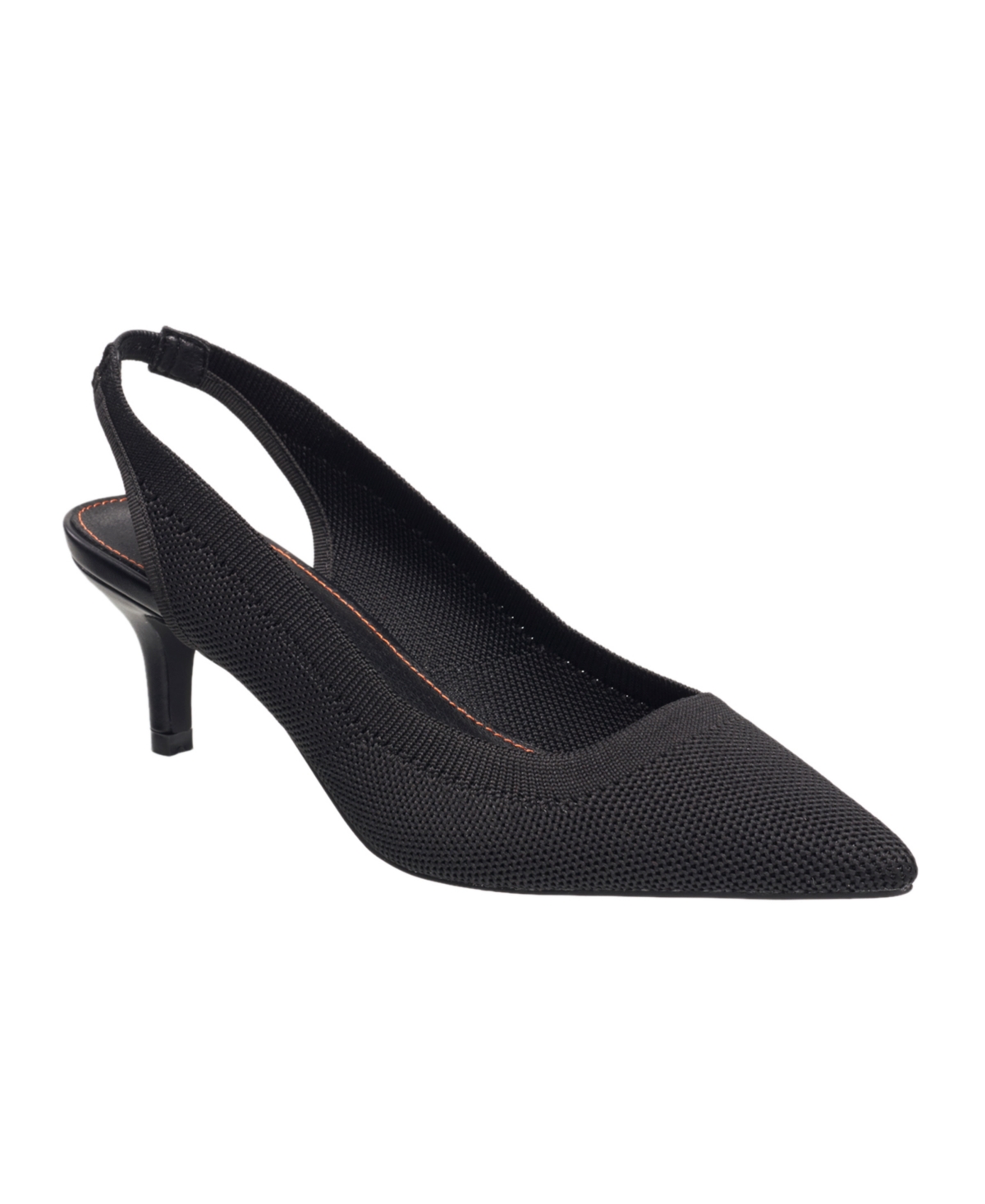 Shop French Connection Women's Viva Slingback Heels In Black- Faux Leather