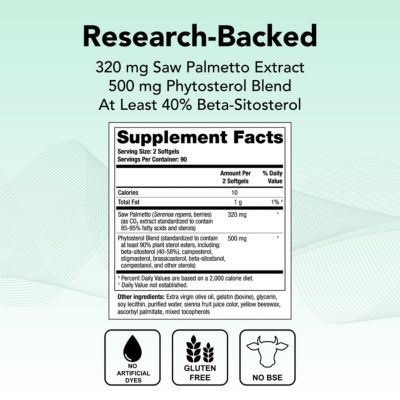 Prostate SR Saw Palmetto & Beta-Sitosterol Supplement