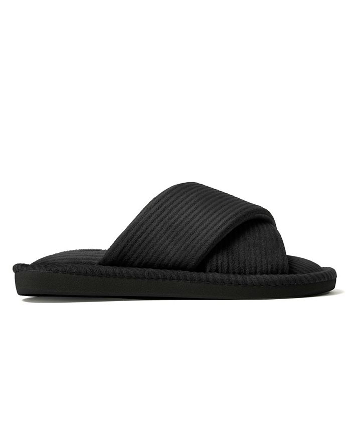 dearfoams maeve velour slide