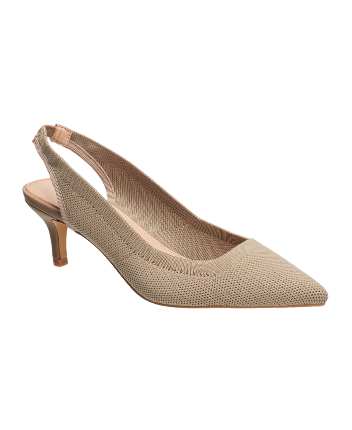 Shop French Connection Women's Viva Slingback Heels In Taupe- Faux Leather