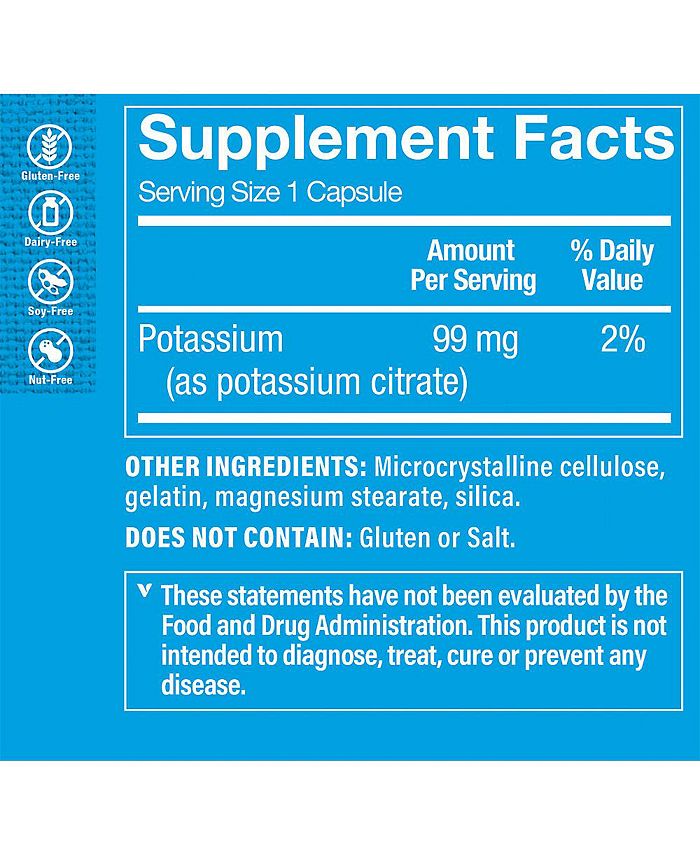 The Vitamin Shoppe Potassium Citrate Cardiovascular Health