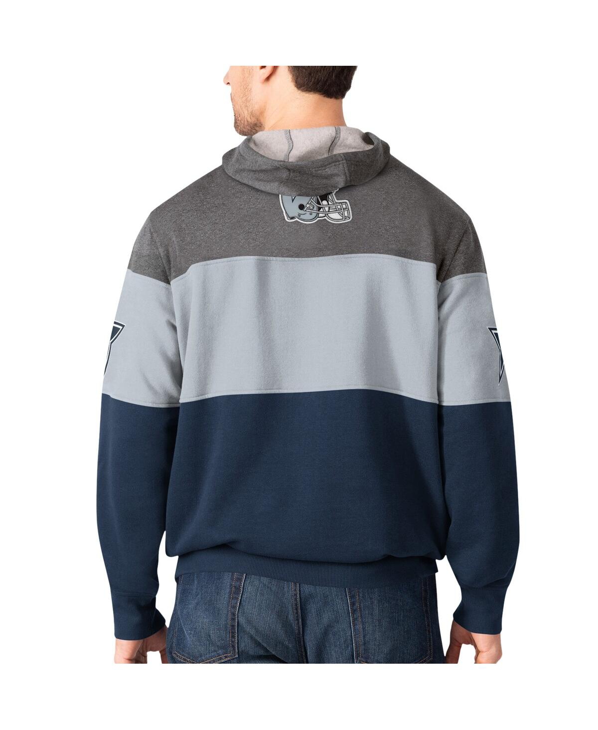 Men's StarterDallas Cowboys Extreme Pullover Hoodie - Charcoal