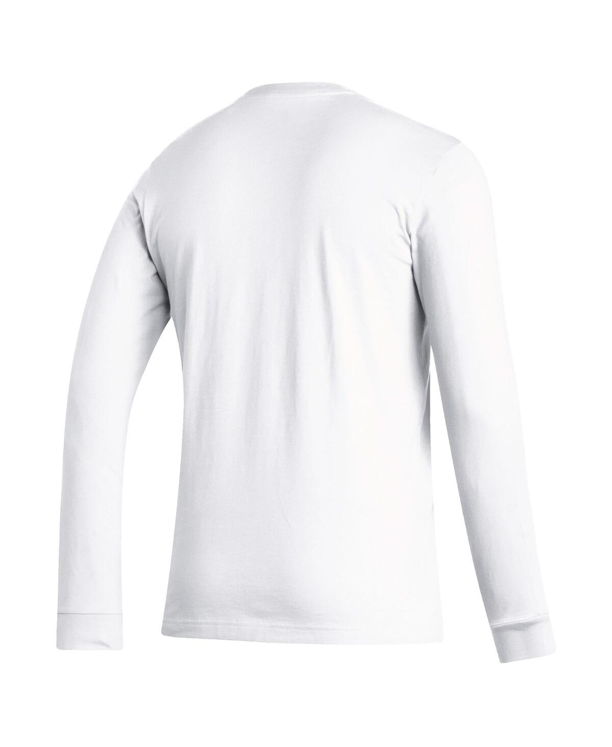 Shop Adidas Originals Men's Adidas White Louisiana Ragin' Cajuns Vault Script Creator Long Sleeve T-shirt