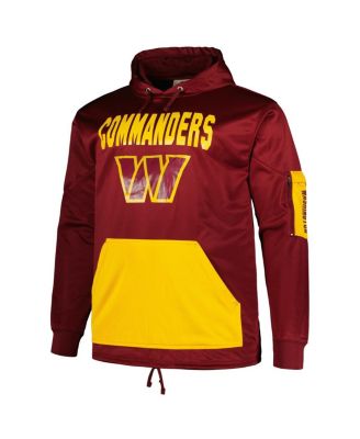 Men's Burgundy Washington Commanders Big and Tall Pullover Hoodie