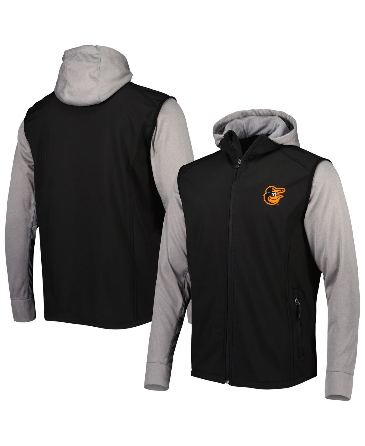 Shop Dunbrooke Men's  Black, Gray Baltimore Orioles Alpha Full-zip Jacket In Black,gray