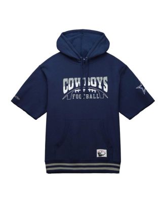Men's Navy Dallas Cowboys Pre-Game Short Sleeve Pullover Hoodie
